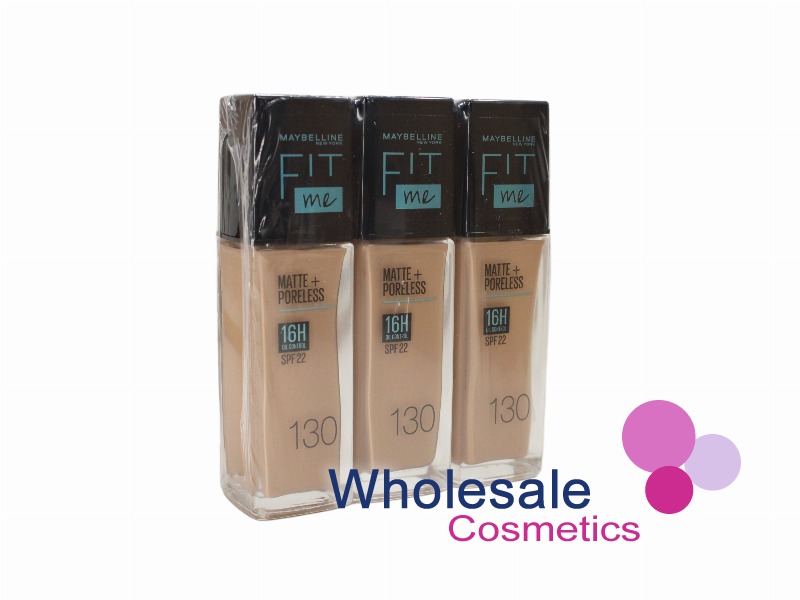6 x Maybelline Matte And Poreless Foundation - 130